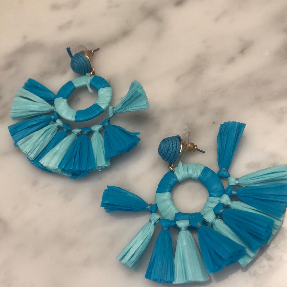 Fun blue earrings